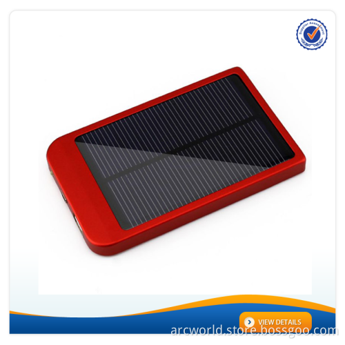 AWC610 Rohs 2600mAh Solar Phone Power Bank Solar Cell Phone Charger